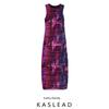 Kaslead New Arrival Women's Clothing Fashion Style Silk Net Pleated Round Neck Sleeveless Dress KC 5039828 116