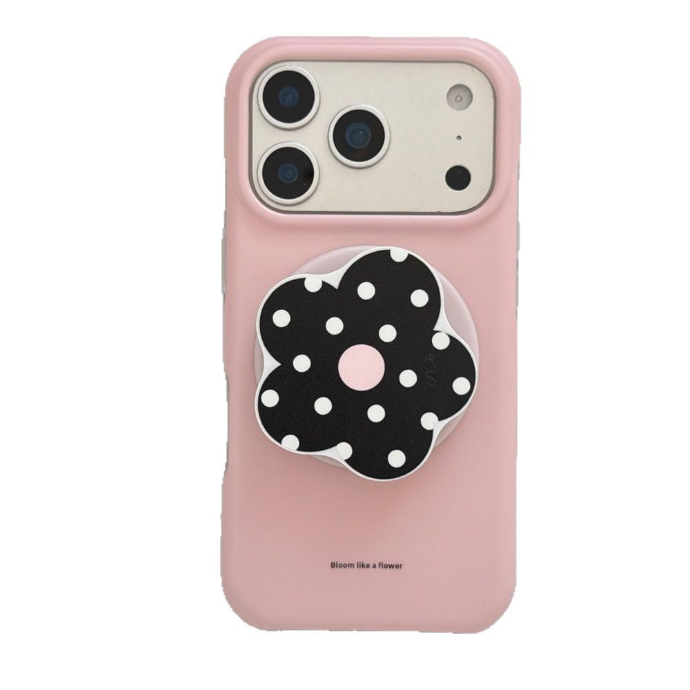 Simple Solid Color & Polka Dot Floral Magnetic Case for iPhone 17 Pro Max, 16, 15, 14 (Female)