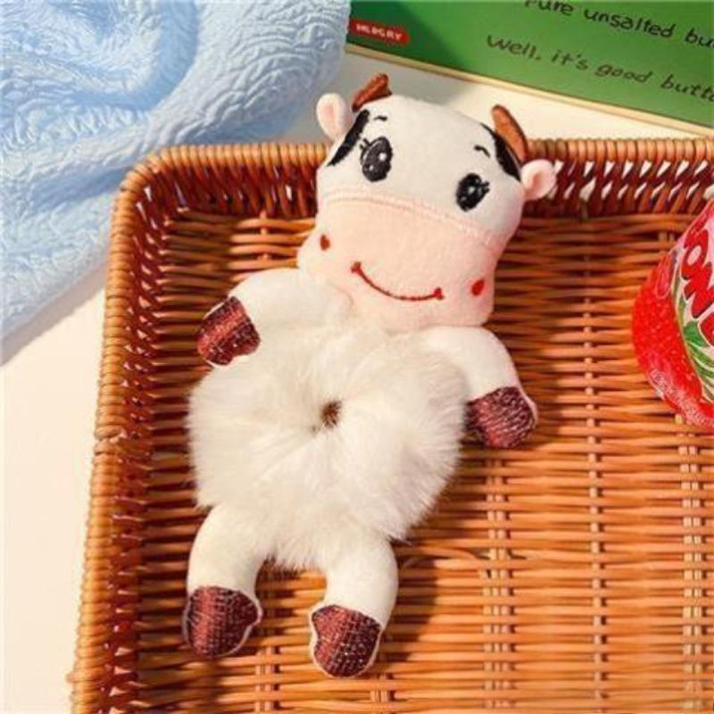 Korean Style Cartoon Plush Frog Hair Tie for Children