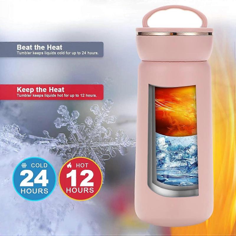 Thermos Water Bottle Stainless Steel Thermos Mug Travel Mug Coffee Mug Pink