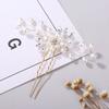 Elegant Bridal Handmade Pearl Flower  Hairpin Pin Clevis Beautiful  Hair Accessories Wedding Hair Pins Bridesmaid Bridal Decor