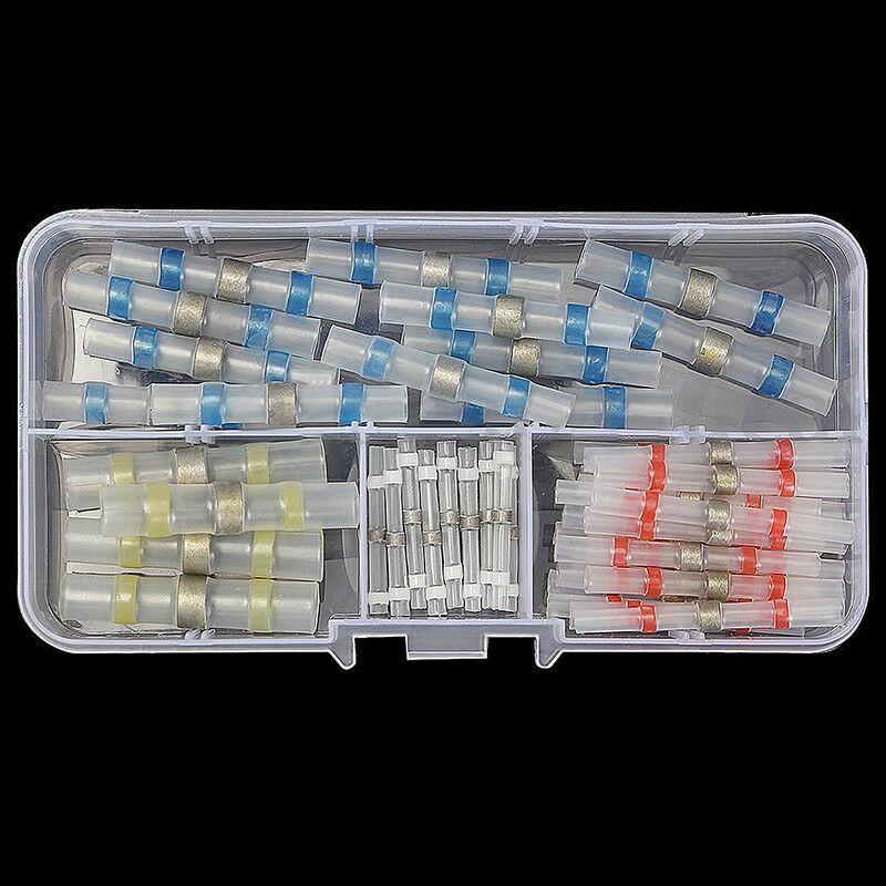 

500/200/150/100/50 шт. Набір термозбіжних стикових з єднувачів для пайки, водонепроникна ізольована електрична проводка