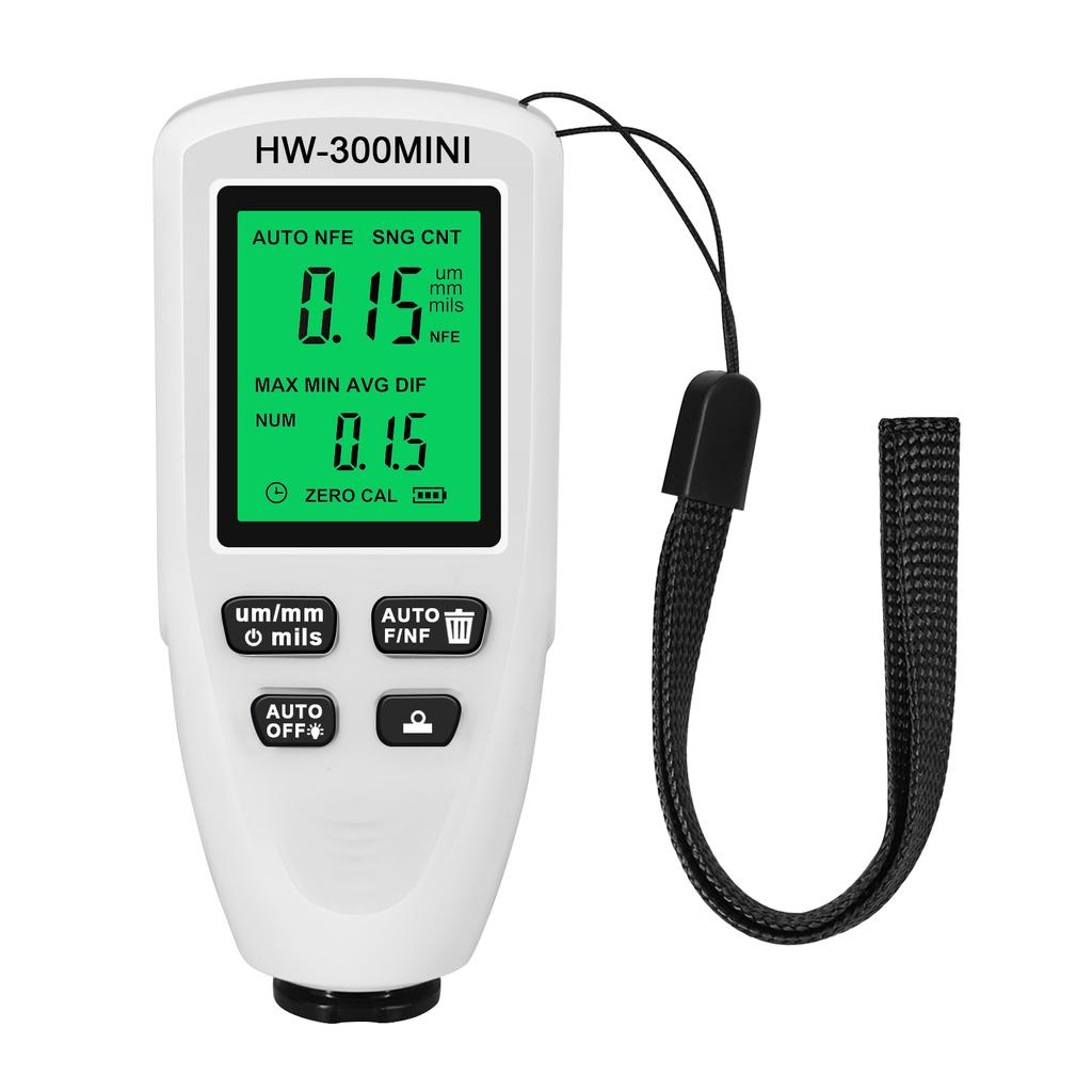 HW-300 Car Coation Thickness Gauge 0-2000UM Car Paint Film Thickness Tester Car Coating Measuring Tools Automotive Paint Meter