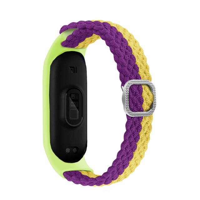 Bracelet for Mi band 10 8 7 6 Strap Elastic adjustable Nylon Braided Miband4 miband 5 correa Wristband for xiaomi Mi band 3 7 9