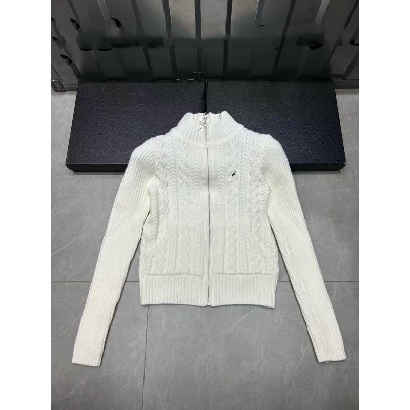 2025 Winter Slim-Fit Embroidered Pocket Zipper Cardigan
