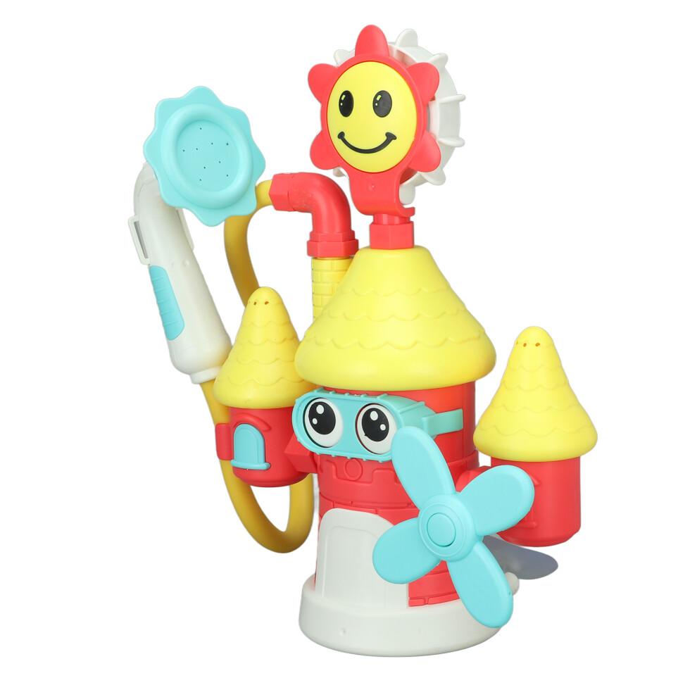 Baby Castle Water Spray Toy with Suction Cup, 12"x5.7"