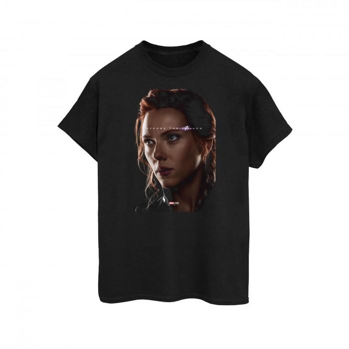 Avengers Endgame Mens Avenge The Fallen Black Widow Cotton T-Shirt