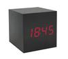 square Sound Control Digital LED Wooden desk table Alarm Clock