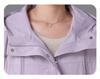 Spring Windbreaker Jacket for Petite and Middle-Aged Women, Wide-Sleeved Design