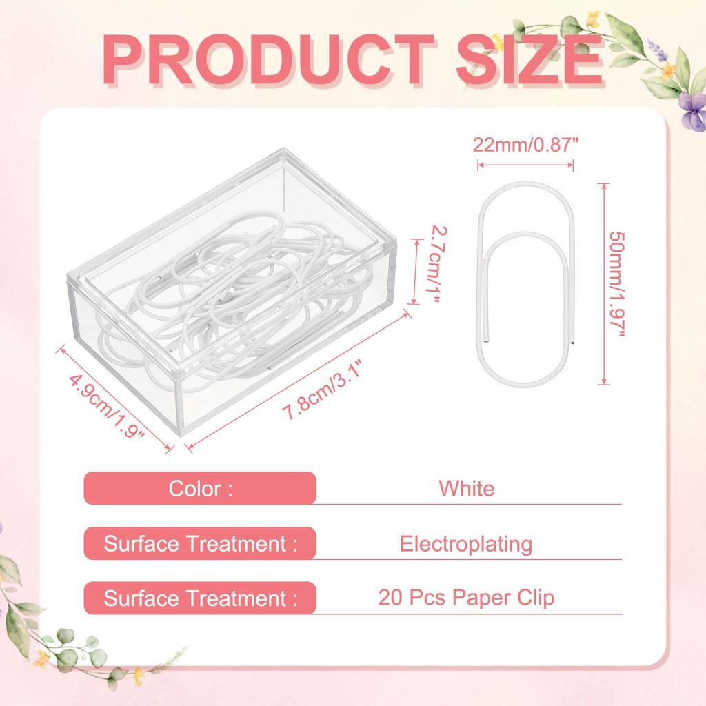 20/50/100Pcs Paper Clip 2inch Non-Skid Metal Paper Clamp Clips Large for Office Supplies Craft Scrapbook Document Note Sorting