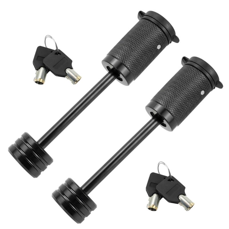 1/4inch Trailer Hitch Lock With Electrophoretic Paint Finish For Weather Protection Trailer Latches Lock