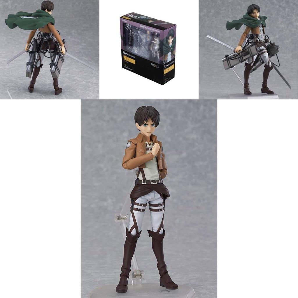 Attack On Titan Figma 15cm PVC Aksiyon Figürü Modeli Levi Eren Mikasa