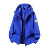 Men Women 3-in-1 Waterproof Windproof Hiking Jacket With Fleece Inner Layer Winter Outdoor Mountaineering