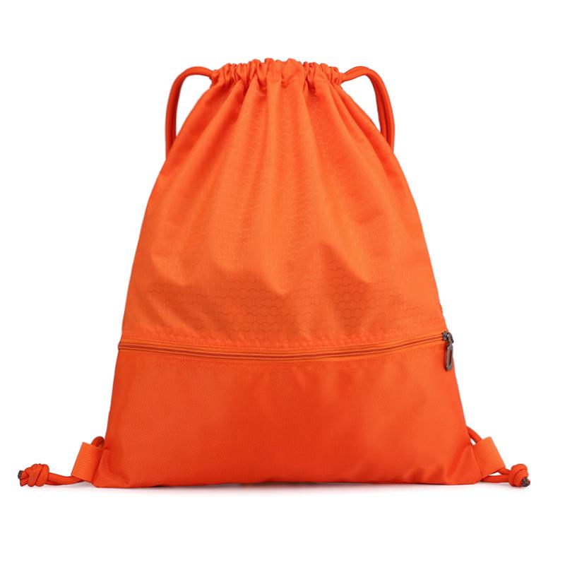 Foldable Drawstring Backpack Fitness Gym Bag Outdoor Travel Camping Hiking Knapsack Nylon Multi-Pockets Sport Rucksack