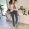 Hot Stitching Collar Shirt Shirt Women's Short-sleeved Shirt Loose Slim Korean Shirt