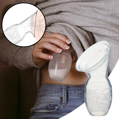 All Silicone Manual Breast Milk Collector, Simple- Breast Milk Collector, Dust- Cover