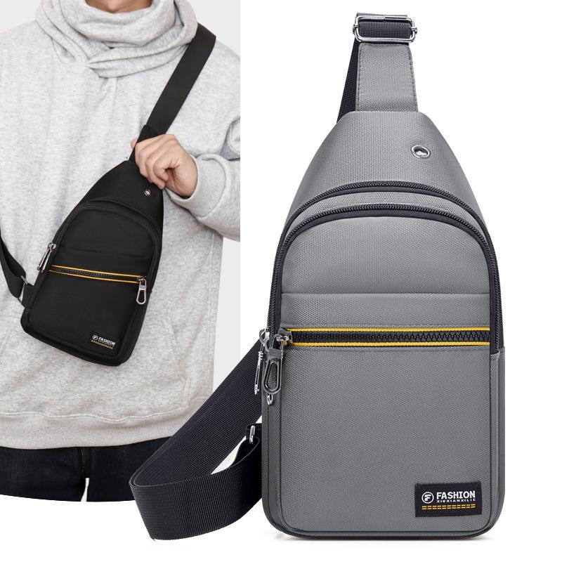 New Large Capacity Men's Chest Bag Oxford Cloth Practical Simple Messenger Bag Trend Leisure Commuting Joker Shoulder Bag.