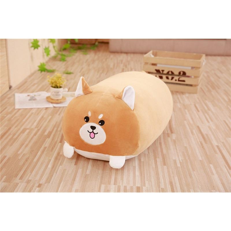 Corner&Falling&Down Cotton Animal Shiba Inu Cat Pig Sleeping Long Pillow Soft Plush Pillow