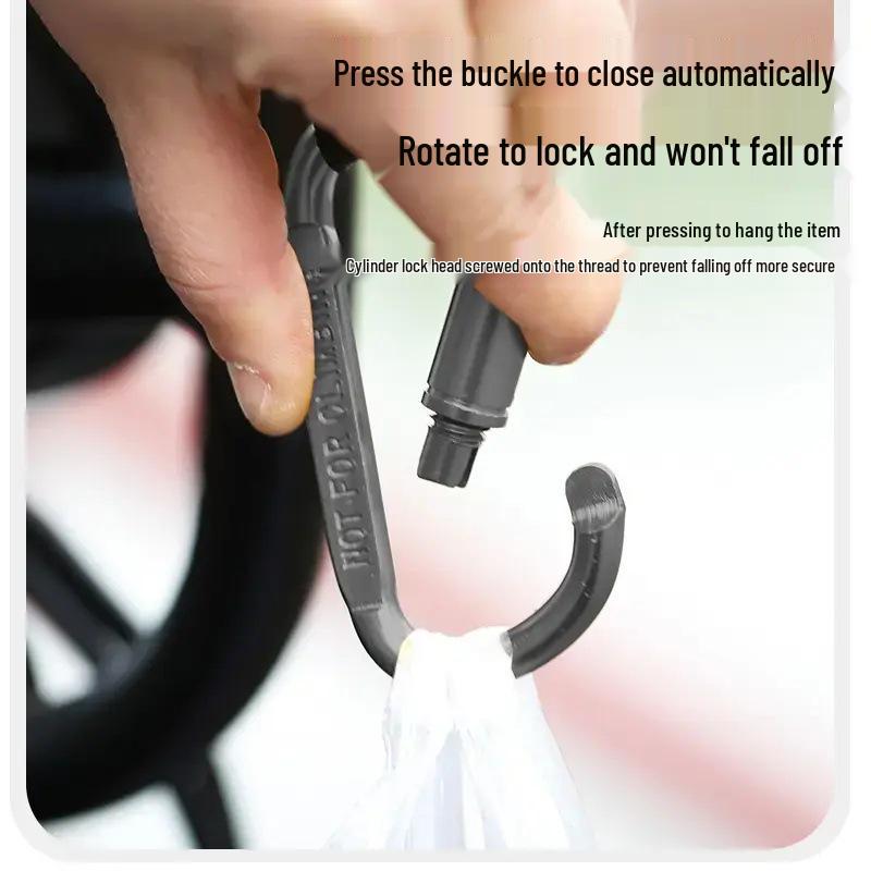 Motorcycle & Electric Vehicle Front-Mounted Universal Handlebar Hook - Strong Load-Bearing.