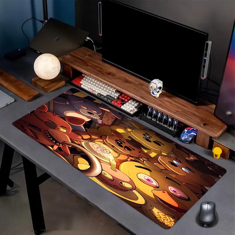 Five Nights At Freddy's Print Mouse Pad, Anti‑Slip Desktop Keyboard Mat, for PC Laptop Gaming Working Daily Use, Cool Festival Surprise Gift