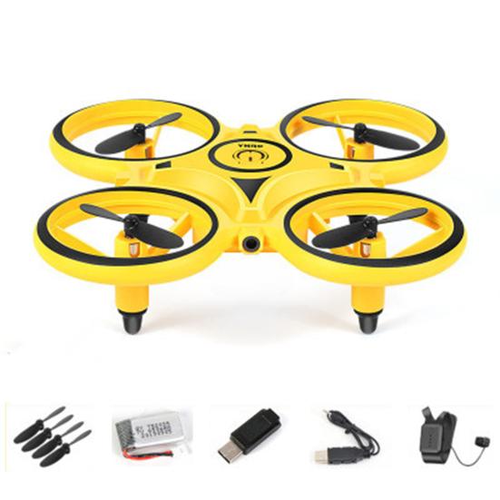 Remote Control Watch Drone Toy Gravity Gesture Sensing 360 Stunt Spin Obstacle Avoidance LED Light Kids Boys RC Quadcopter Toy Children Gift