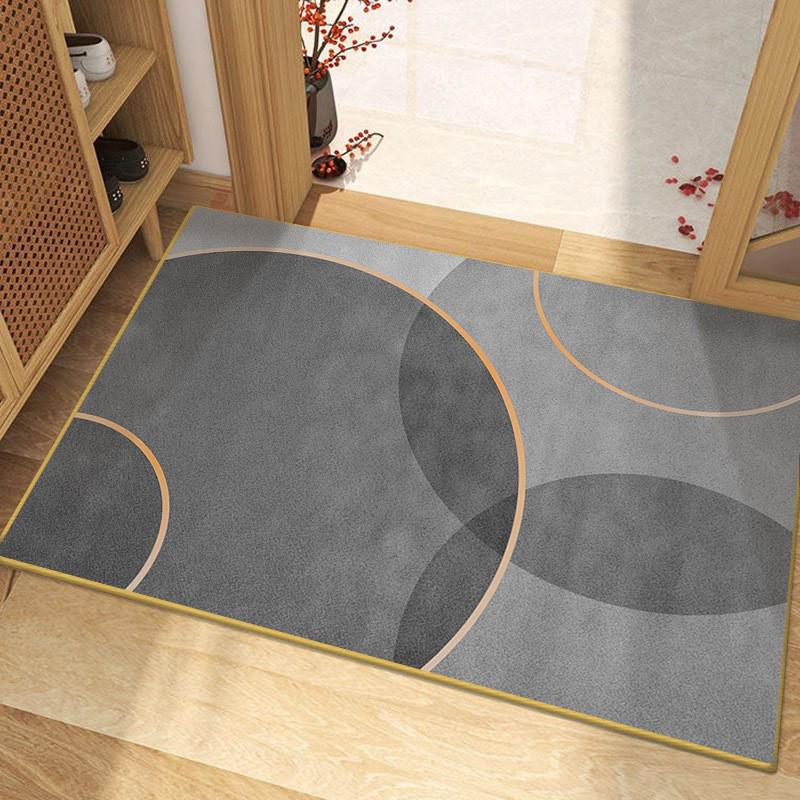 Modern Minimalist Non-Slip Diatom Mud Absorbent Door Mat for Bathroom and Toilet