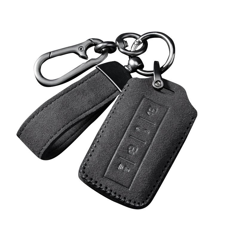 Compatible Suede Key Case for Tank 300/500, Protective Car Key Shell with Buckle