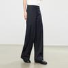 Elva' Island Women's Pleated High-Waisted Loose Straight-Leg Pants