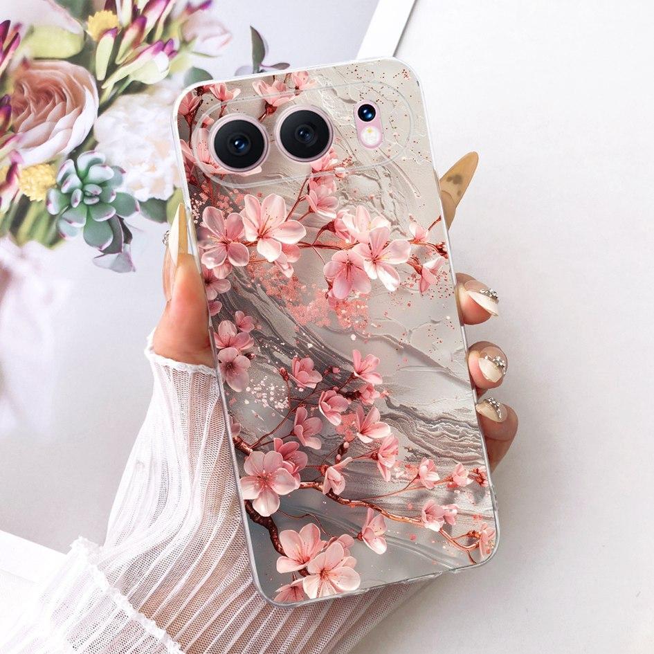 6.55" For Honor 500 5G Case Fashion Flower Bowknot Soft Slim Silicone Phone Cover For Honor 500 Pro Funda MEY-AN00 Honor500 Capa
