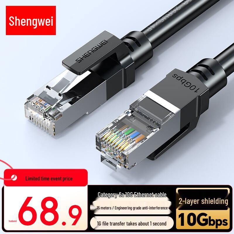 Shengwei CAT6A Shielded Ethernet Cable