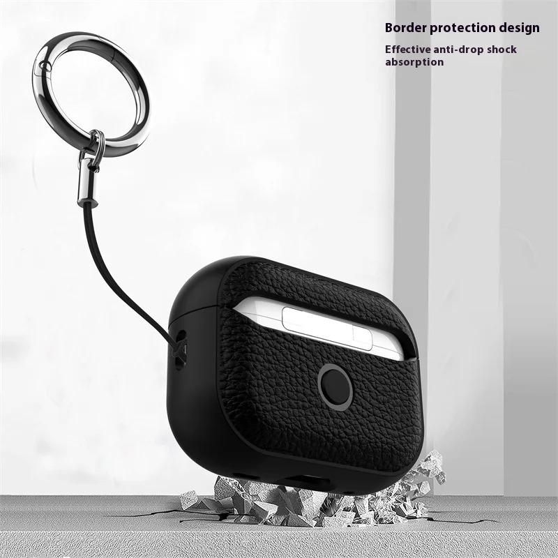'New Product Capa For Airpods Pro 3 Case Soft Tpu Leather Design Protective Cover For Airpods Pro 3 Cases With Lanyard