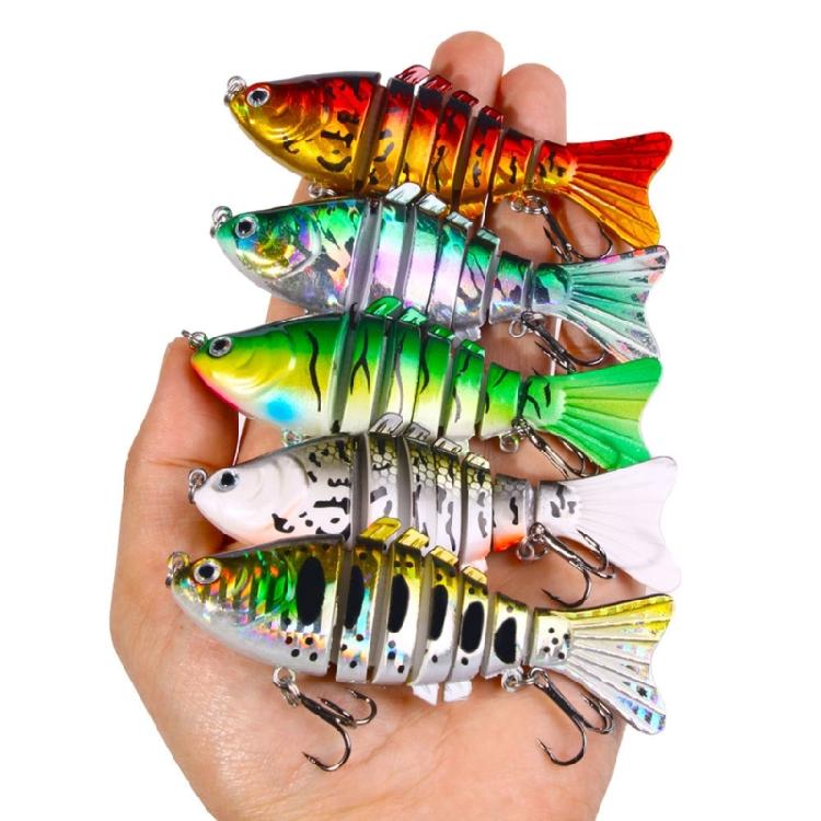 Artificial Hard Baits Swimming Lures with Treble Hook Multi Jointed Swimbaits Saltwater Swimbait Fishing Tackle