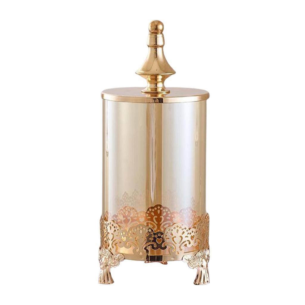 Elegant Candy Jar Storage Canister with Lid for Living Room Party Decoration