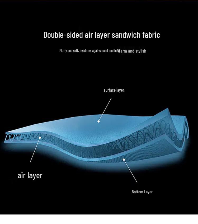 TRIES Men's Air Cotton Pullover Sweatshirt