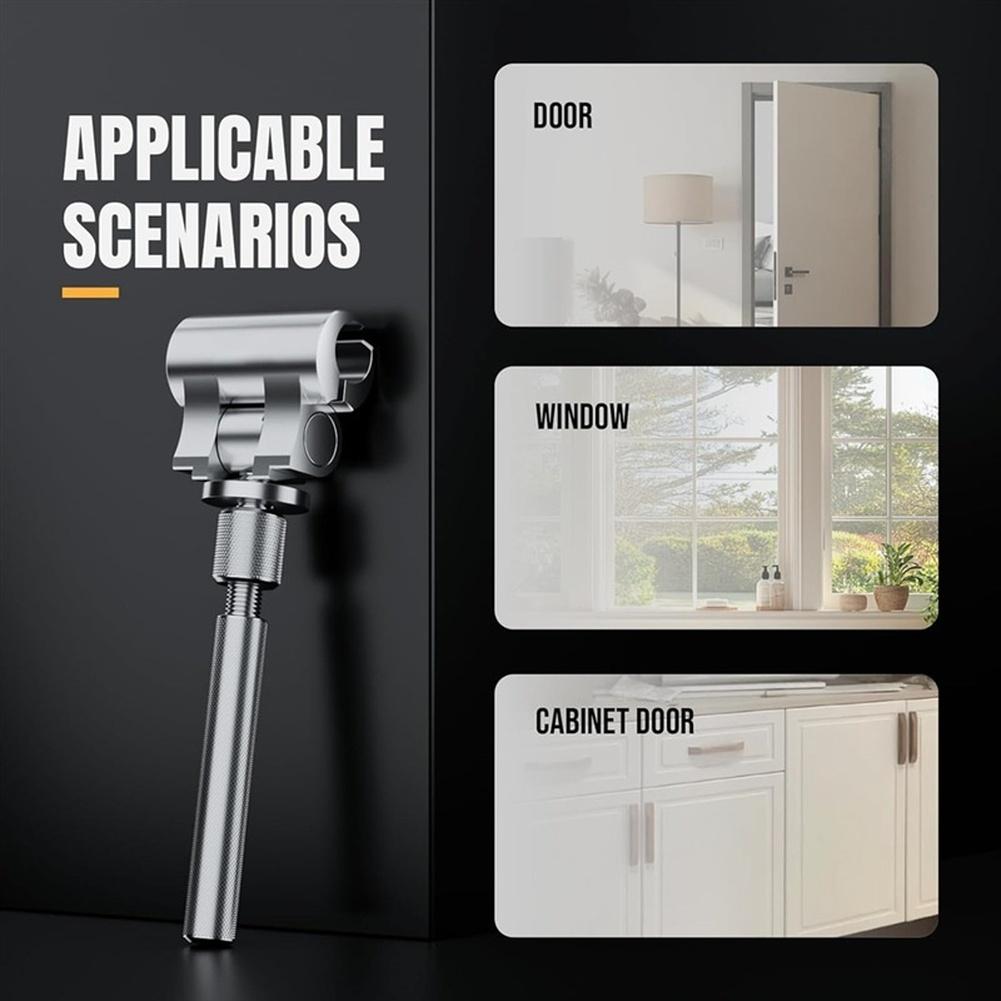 1pc Adjustable Door Hinge Wrench Stainless Steel Manual Tool For Cabinet Window Hardware Accessories Easy To Use