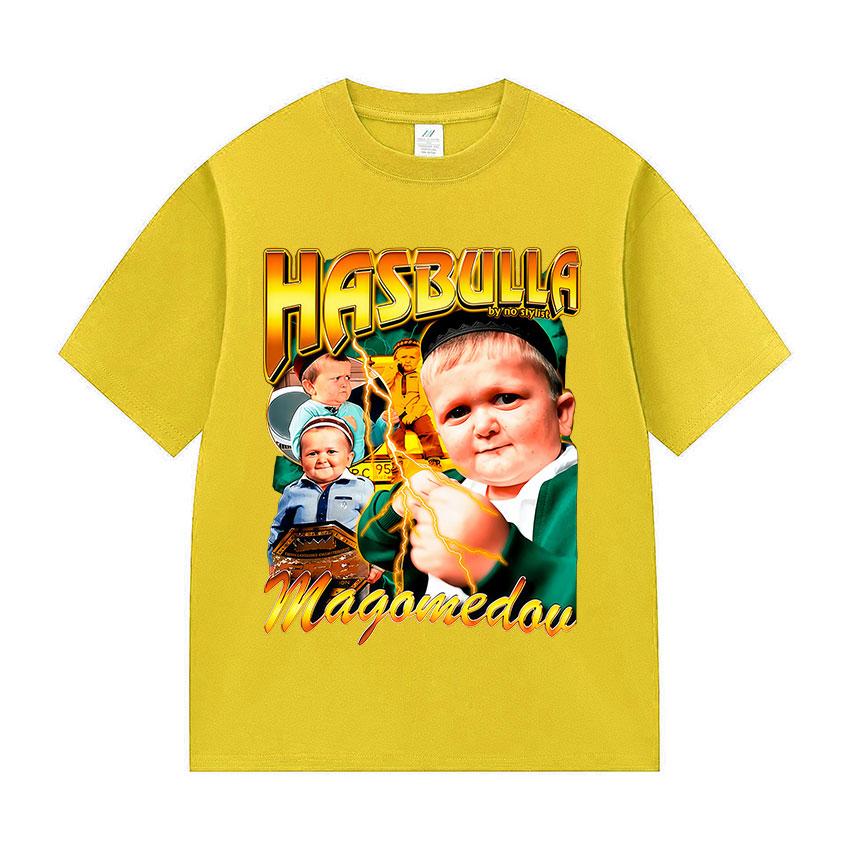 Vintage Classic Hasbulla Magomedov Graphic T Shirt Women Khabib Blogge Fighting Oversized Cotton T-shirts Summer Fashion T-shirt