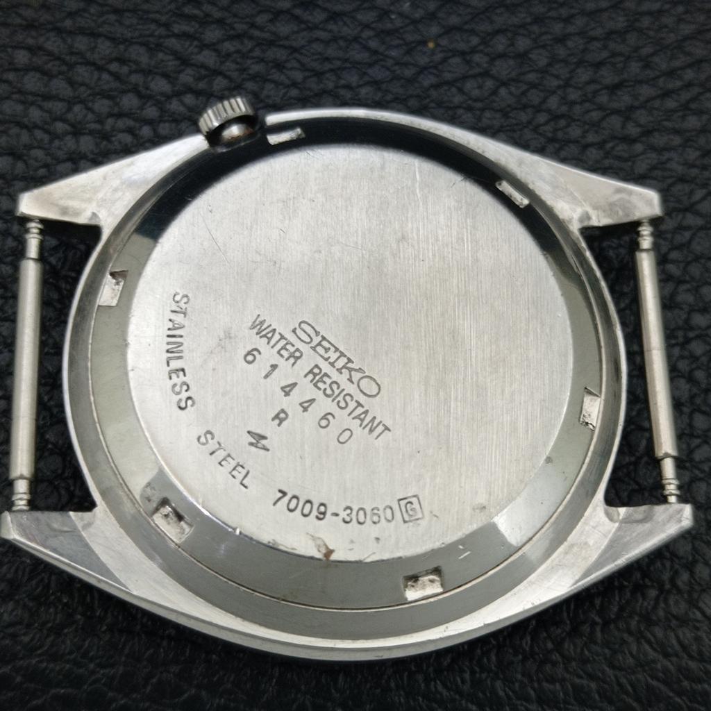 VINTAGE SEIKO AUTOMATIC 7009A JAPAN MENS SILVER COLOR DIAL WATCH a708593-1