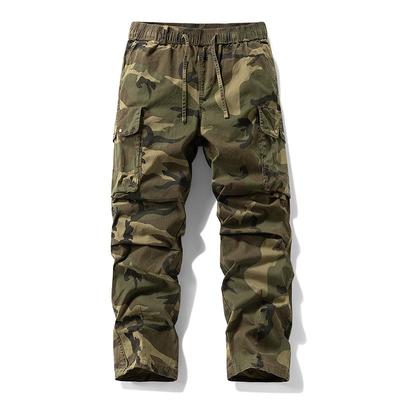 Summer New Camouflage Overalls Trendy Pants Men's High-end Camouflage Pants Loose Casual Men's Trousers