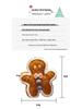 Gingerbread Man Hugging Pillow Plush Toy – Cute Christmas Tree Figurine