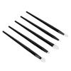 5 Pieces Silicone Brushes Eye Shadow Eyebrows Lip Eyeliner Brush Set Portable Handle Reusable Makeup Applicator