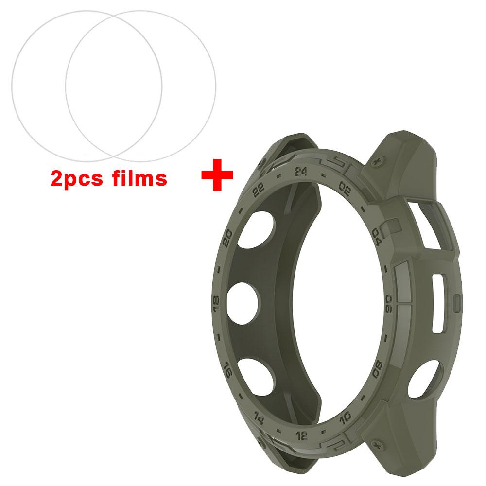 TPU Silikonhülle + Panzerglasfolien für Garmin Tactix 7 Oled Schutzhülle Schale Displayschutzfolie Smartwatch-Zubehör