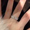 Brushed Star rings for women New in Light Luxury Sparkling Stars River Irregular Diamond Couple's Ring Party  Gift