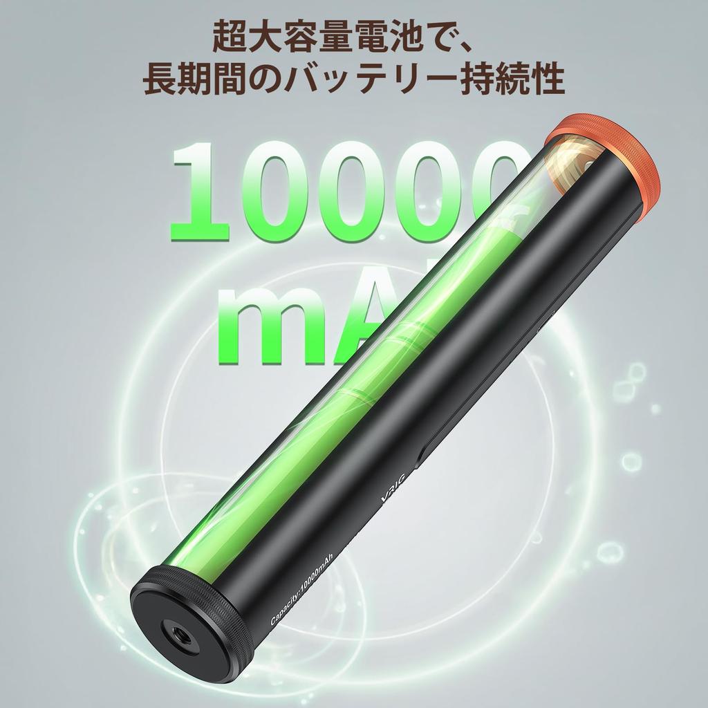 VRIG Griffkamera Hand wiederaufladbar 10000mAh Kompatibel mit GoPro DJI Osmo Action 5 AKASO Brave Insta360 Ace Pro iPhone Android Griff, Akku,