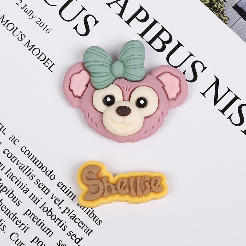 Stella Strawberry Bear Decorative Word Plate: DIY Phone Case, Fridge Magnet, Storage Box, Hair Clip Word Plate 20x1.3mm
