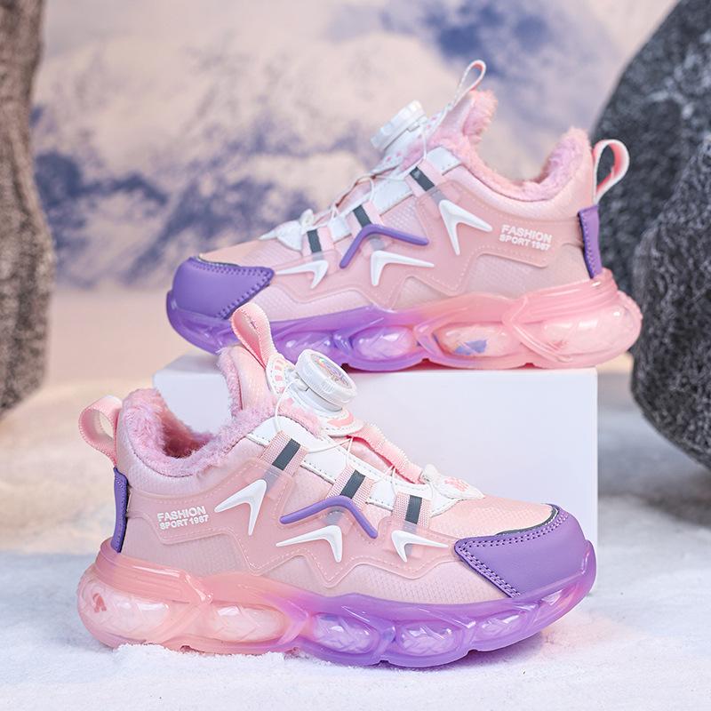 Casual shoes Boys, primary school students, middle school children, older children, sports shoes, rotating buckle Girls fashion casual shoes, breathab