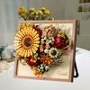 KNEW BUILT Innovative Building Block Flower 3D Po Frame Ornament-Ideal DIY DecorGift for GirlWall Hanging & Educational Toy