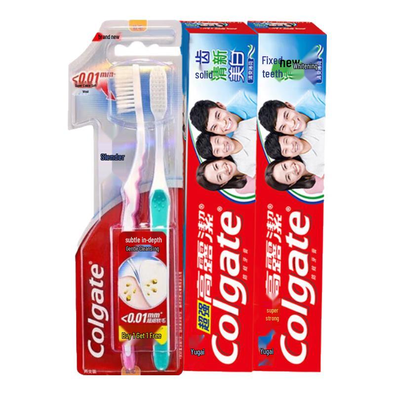 Colgate Soft Bristle Toothbrush & Calcium Toothpaste Value Pack
