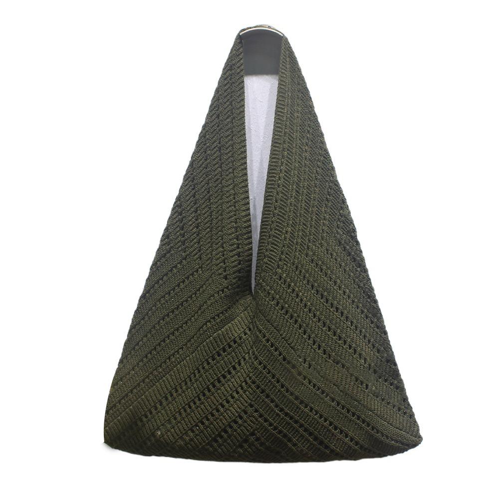 Fashion Polyester Crochet Shoulder Bags Large Capacity Handmade Tote Bag Vintage Hollow Out Handbag Girls