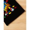 Boys Crew Neck Short Sleeve T-Shirt with Building Blocks Cartoon Robot Print