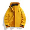 Camel Unisex 3-in-1 Mountaineering Jacket: Graphene-Lined, Windproof, Waterproof, and Warm, New Style, Two-Piece Set.